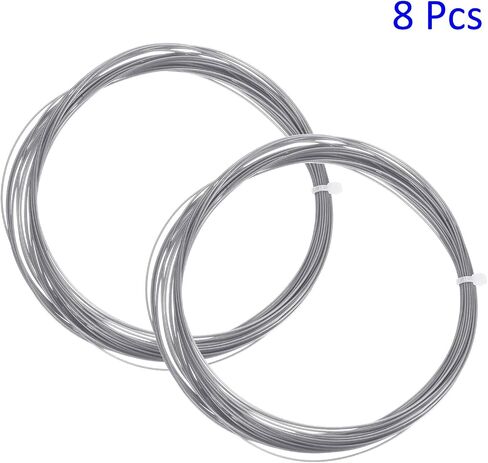 8Pcs Badminton Racket String - High Flexibility Training Nylon Racquet String Line Badminton Repair Accessory for Badminton (10Mx0.75mm, Blue) in Kuwait