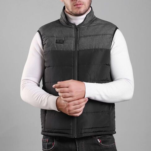 Heated Vest Far Infrared Heating 4 Heating Zones Windproof Neck Warmer Winter Vest Washable Keep Warm Comfortable for Outdoor Fishing (XL) in Saudi Arabia