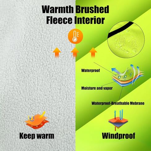 3 Pcs Men's Cycling Jacket Winter Warm Windproof Waterproof Windbreaker with Gloves and Helmet for Men Women in Saudi Arabia