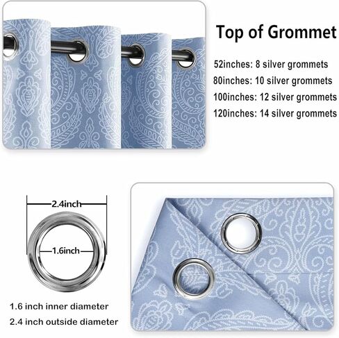 ستائر باب منزلقة باللون الرمادي من DWCN - ستائر خصوصية لمقسم الغرفة مقاس 8.3 × 7 أقدام مع نمط دمشقي متدرج - ستائر باب خزانة علوية واسعة جدًا لغرفة النوم/المطبخ/الفناء، لوحة واحدة، 100 × 84 بوصة in Kuwait