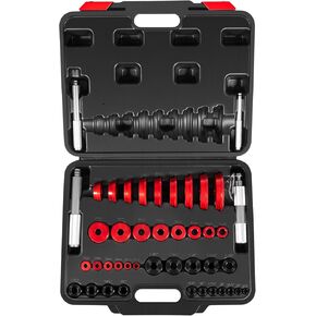 Camoo Wheel Bearing Press Kit, 43 Piece Bearing Race and Seal Driver Set, Seal Installer Bearing Driver Kit with Drive Handle for Bearing Installation, Suitable for Most Domestic/Imported Vehicles