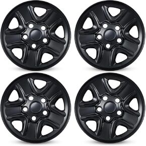 Wheel Skins Covers for 2007-2021 Toyota Tundra Steel Wheels, ABS Plastic Glossy Black 18 Inch Cover Hubcaps for 07-21 Toyota Tundra Set of 4