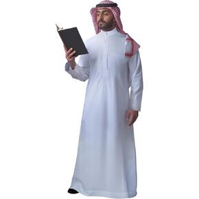ثوب رجالي ملابس إسلامية بأكمام طويلة الشرق الأوسط السعودية قفطان إسلامي عباية دبي رداء عربي in Kuwait