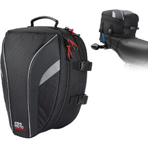 KEMIMOTO Motorcycle Tail Bags Compatiable with Grom 2022 2023 2024 Waterproof Rear Seat Bag Luggage Bag Multifunctional Motorcycle Bag 18 Liters Expandable Tail Bag