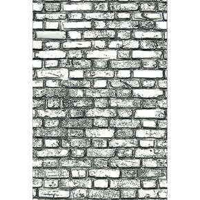 Sizzix 3-D Texture Fades Embossing Folder Mini Brickwork by Tim Holtz, 665462, Multicolor