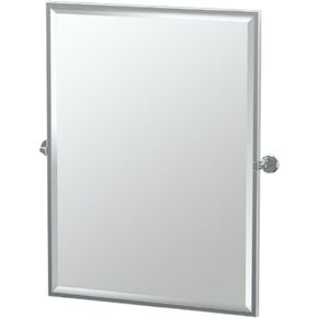 Gatco 4249FS Latitude II Rectangle Mirror,, Chrome, 32.5 Inch, Framed Rectangle