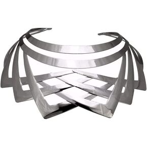 High Polished Love Choker Heart Shape Necklace Chunky Punk Women Statement Jewelry Collar Bib Fashion Costume Jewelry Gift-Chunky Silver