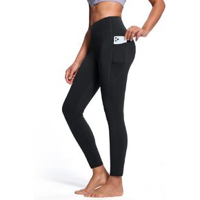 SEVEGO Women's 28"/31"/34" Fleece Lined Yoga Leggings Thermal High Waisted Workouts Pants with Pockets