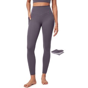 IUGA Compression Leggings for Women Tummy Control No Front Seam Leggings with Pockets Workout Leggings High Waist Yoga Pants