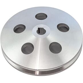 Chevy Gm Aluminum 1 V Groove Power Steering Pulley Satin (1/8" Keway)