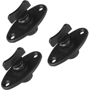 3pcs Boat Windshield Fastener, Plastic Bass Boat Windshield Clips Marine Windshield Fasteners Boat Windshield Snap Clips Boat Windshield Accessories for Marine Replacement Parts Supplies(Black)