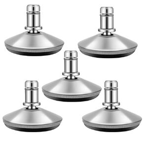 5PCS Office Chair Bell Glides Replacement Swivel Caster Wheels to Fixed Stationary Foot, stem Dia 7/16"(11mm) fit Most Office Chair