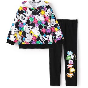 Disney Princess Toddler Girls Clothes Long Sleeve Hoodies and Leggings Clothing Sets Fall Casual Pullover Tracksuit