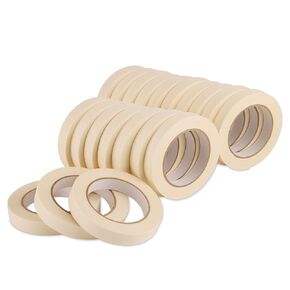 Lichamp Masking Tape 3/4 inch, 20 Pack General Purpose Masking Tape Bulk Multipack for Basic Use, 3/4 inch x 55 Yards x 20 Rolls (1100 Total Yards)