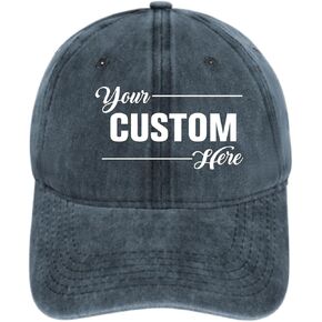 Custom Baseball Hat Personalized Text Logo Photo Adjustable Cowboy Cap for Women Men