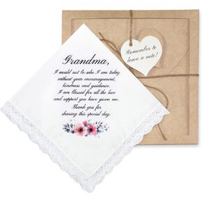W&F GIFT Wedding Gift Silk Print Mom Dad New Parents Other Handkerchiefs
