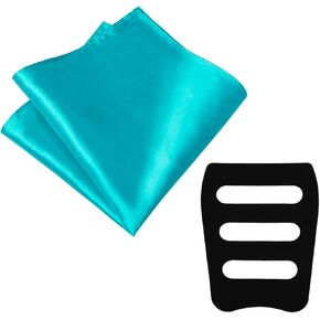 Pocket Squares for Men, 11.81'' Mens Womens Handkerchiefs with Pocket Square Holder for Suits Wedding Party Business