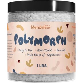 2 lbs Polymorph Reusable Moldable Plastic Beads
