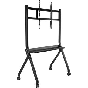 Mobile Smart Board Stand - Cart Rolling Floor Stand for 65-98 inch Interactive Whiteboard, Floor TV Stand with Four Lockable Wheels, Design for The Modern Office or Classroom