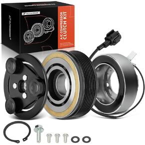 A-Premium Air Conditioner AC Compressor Clutch Kit Compatible with Nissan Pathfinder 2005-2012, NV1500 NV2500 NV3500 2012-2021, 4.0L