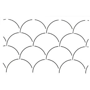 Quilting Creations Clam Shell Background Quilt Stencil