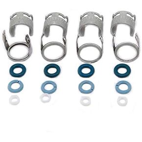 6pcs Fuel Injectors Seals Repair O-ring Kit 06E998907G Replacement For AUDI A4 A6 A8 2.8L 3.2L V6