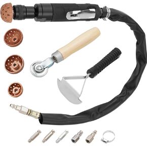 Air Tire Repair Polish Patch Tools, Include 2500rpm Low Speed Air Tire Buffer Tire Inner Liner Scrapper Patch Roller Tungsten Steel Buffing Wheel