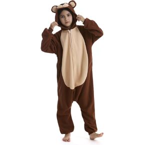 OGU' DEAL Brown Bear Costume Kids Halloween Costumes Animal Onesie Pajamas for Boys Girls Gifts