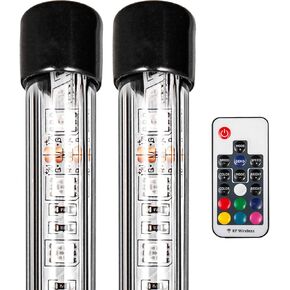 Bestauto 2PC 3FT LED Whip Lights RGB Color Lighted Whips for UTV ATV 20 Colors,5 Levels,23 Modes,10 Speed Options,Weatherproof,Off-Road Whip RF Wireless Remote for UTV ATV Polaris Accessories RZR in Kuwait