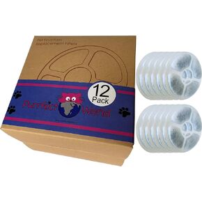 2L Pet Fountain Replacement Filters - 12 Pack