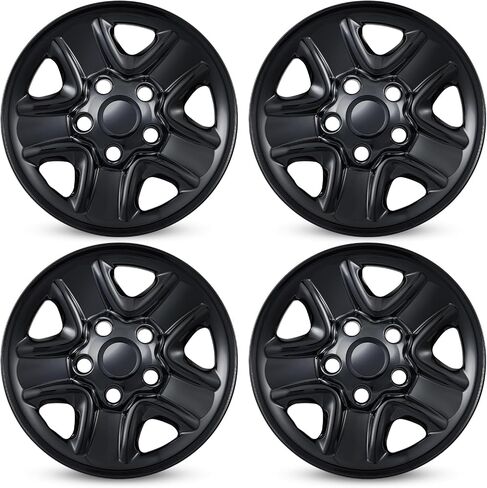 Wheel Skins Covers for 2007-2021 Toyota Tundra Steel Wheels, ABS Plastic Glossy Black 18 Inch Cover Hubcaps for 07-21 Toyota Tundra Set of 4 in Kuwait
