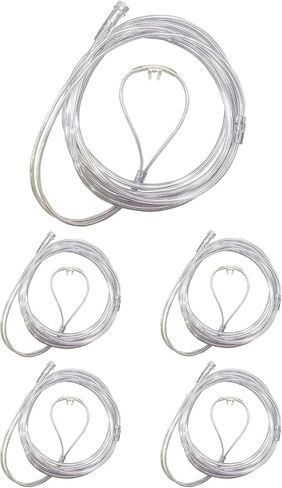 Endure Soft Nasal Oxygen Cannula with Oxygen Supply Tubing, Latex-Free, 2M, Pack of 5 (Adult, Curved Prong) in Saudi Arabia