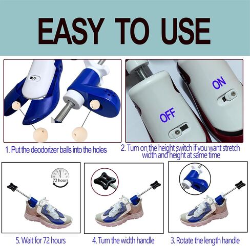 Shoe Stretchers for Men, Adjustable Shoe Stretchers for Thick Wide Feet, for Sneakers Sports Flat Shoes, for Men’s size 8-13, Women 9-14 in Saudi Arabia