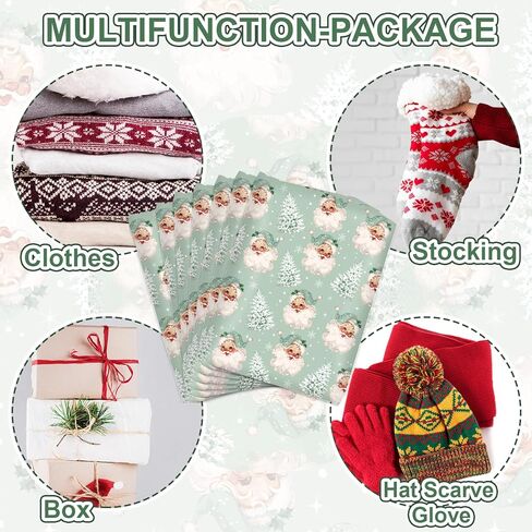 100Pcs Christmas Poly Mailers 10 x 13 Inch Pink Santa Claus Xmas Tree Envelope Mailers Self-Sealing Plastic Packaging Mailing Bags for Small Business Clothing in Kuwait