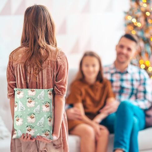 100Pcs Christmas Poly Mailers 10 x 13 Inch Pink Santa Claus Xmas Tree Envelope Mailers Self-Sealing Plastic Packaging Mailing Bags for Small Business Clothing in Kuwait