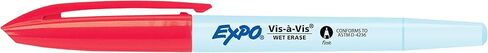 EXPO Vis-a-Vis Wet Erase Markers, Fine Point, Blue, 12 Count in Kuwait