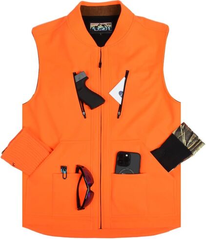 EDTREK سترة أداء مقاومة للماء والرياح مع جيوب كثيرة - سترة صيد هادئة ومتعددة الاستخدامات in Kuwait