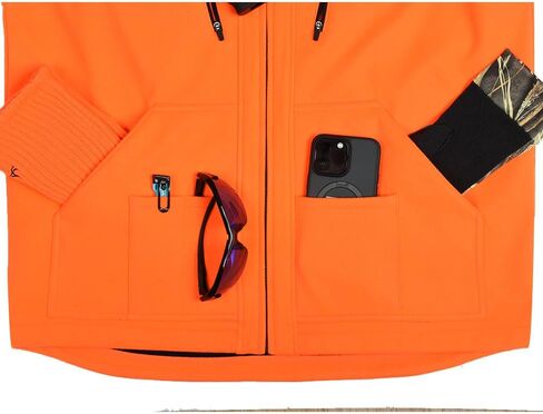 EDTREK سترة أداء مقاومة للماء والرياح مع جيوب كثيرة - سترة صيد هادئة ومتعددة الاستخدامات in Kuwait