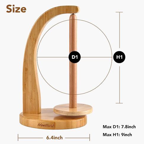 ULOI Crochet Yarn Holder - Upgrade with Crochet Accessories Storage Attachment, Magnetic Wooden Yarn Storage for Knitting Accessories, Perfect for Crocheting and Knitting Projects, Mahogany Finish in Saudi Arabia