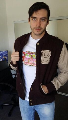 Hotline Miami Jacket Bomber Varsity Brown Racing Wool Letterman B Patch Jacket in Saudi Arabia