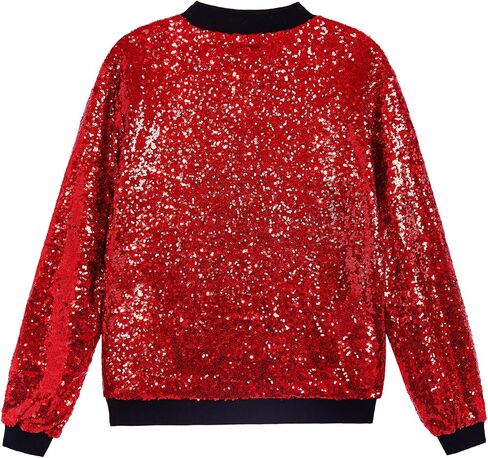 YIYI Sequin Mens Jacket Bomber Sparkly Varsity Glitter Jacket Lightweight Party Outwear Coat Birthday Holiday Clothes in Saudi Arabia