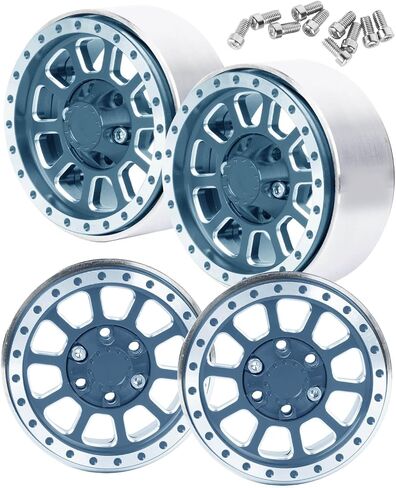 إطارات عجلة ألومنيوم 1.9 Beadlock شديدة التحمل لـ 1/10 Axia1 SCX10 SCX10 II 90046 SCX10 III TRX4 D90. حافة عجلة Aolly 1.9 بوصة حافة محور عجلة Beadlock (4 قطع برتقالية) in Saudi Arabia