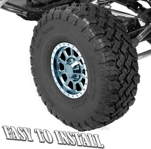 إطارات عجلة ألومنيوم 1.9 Beadlock شديدة التحمل لـ 1/10 Axia1 SCX10 SCX10 II 90046 SCX10 III TRX4 D90. حافة عجلة Aolly 1.9 بوصة حافة محور عجلة Beadlock (4 قطع برتقالية) in Saudi Arabia