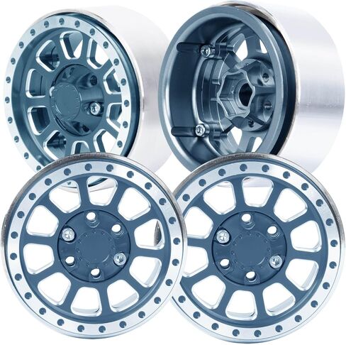 إطارات عجلة ألومنيوم 1.9 Beadlock شديدة التحمل لـ 1/10 Axia1 SCX10 SCX10 II 90046 SCX10 III TRX4 D90. حافة عجلة Aolly 1.9 بوصة حافة محور عجلة Beadlock (4 قطع برتقالية) in Saudi Arabia