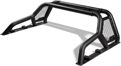 ARMORDILLO CR1 Roll Bar Chase Rack for 1/2 Ton Full Size Truck|LED Light Mounts|04-24 F150 F-150|07-18 Silverado Sierra 1500|07-24 Tundra|04-24 Titan|19-24 Ram 1500|8729618 Chase Bar - Textured Black in Saudi Arabia