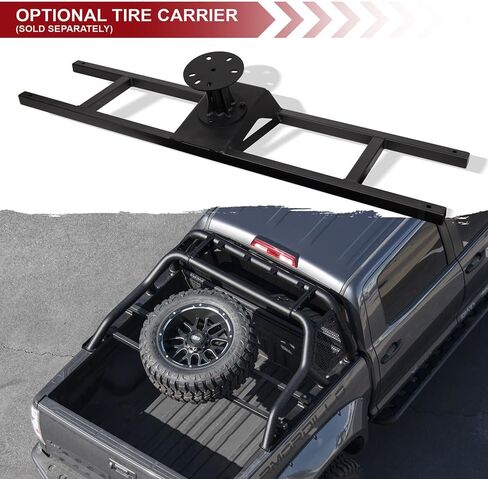 ARMORDILLO CR1 Roll Bar Chase Rack for 1/2 Ton Full Size Truck|LED Light Mounts|04-24 F150 F-150|07-18 Silverado Sierra 1500|07-24 Tundra|04-24 Titan|19-24 Ram 1500|8729618 Chase Bar - Textured Black in Saudi Arabia