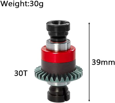 Steel Assembled Differential 30T 0.8Mod GROM for ARRMA 1/18 Granite Typhon 1/14 Mojave GROM,Replacement # ARA311177#ARA311177V2 (Red) in Saudi Arabia