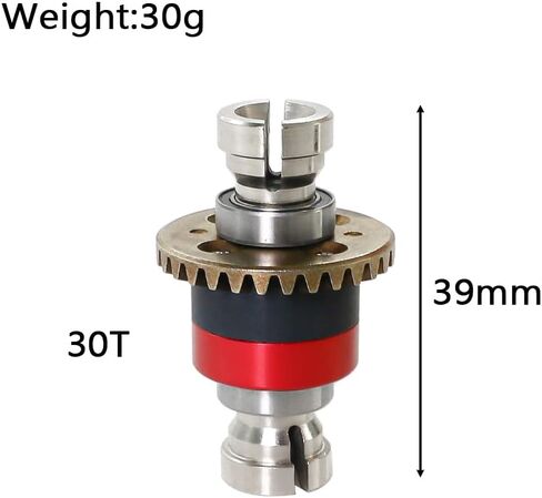 Steel Assembled Differential 30T 0.8Mod GROM for ARRMA 1/18 Granite Typhon 1/14 Mojave GROM,Replacement # ARA311177#ARA311177V2 (Red) in Saudi Arabia