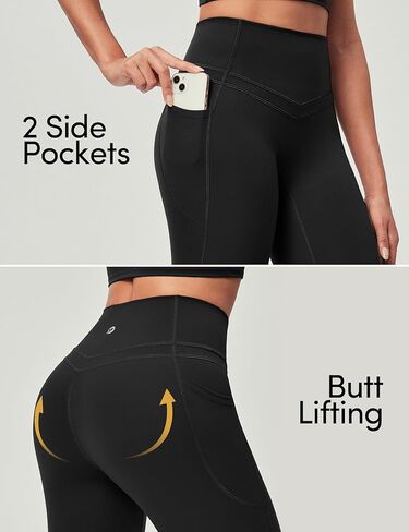 IUGA Compression Leggings with Pockets for Women Tummy Control Leggings No Front Seam Workout High Waist Yoga Pants in Kuwait
