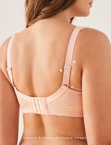 Deyllo Women's Full Coverage Plus Size Comfort Minimizer Bra Wirefree Non Padded in Saudi Arabia